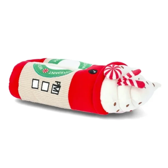 Peppermint Mocha Plush Slippers - Picture 5 of 6